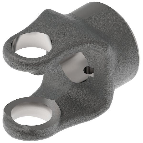 Implement Yoke, 1" Round Bore, 1/4" Keyway, W/ Set Screw 3" x3" x2"